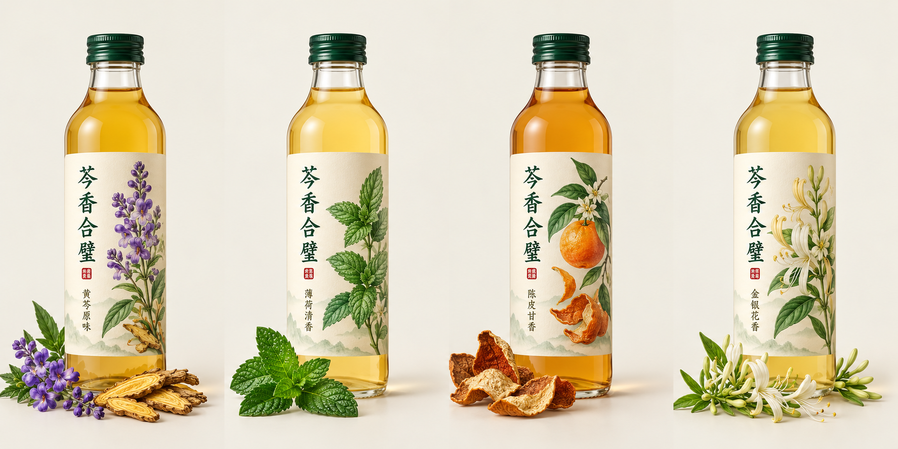 芩香合璧 黄芩原味 350mL瓶装饮料